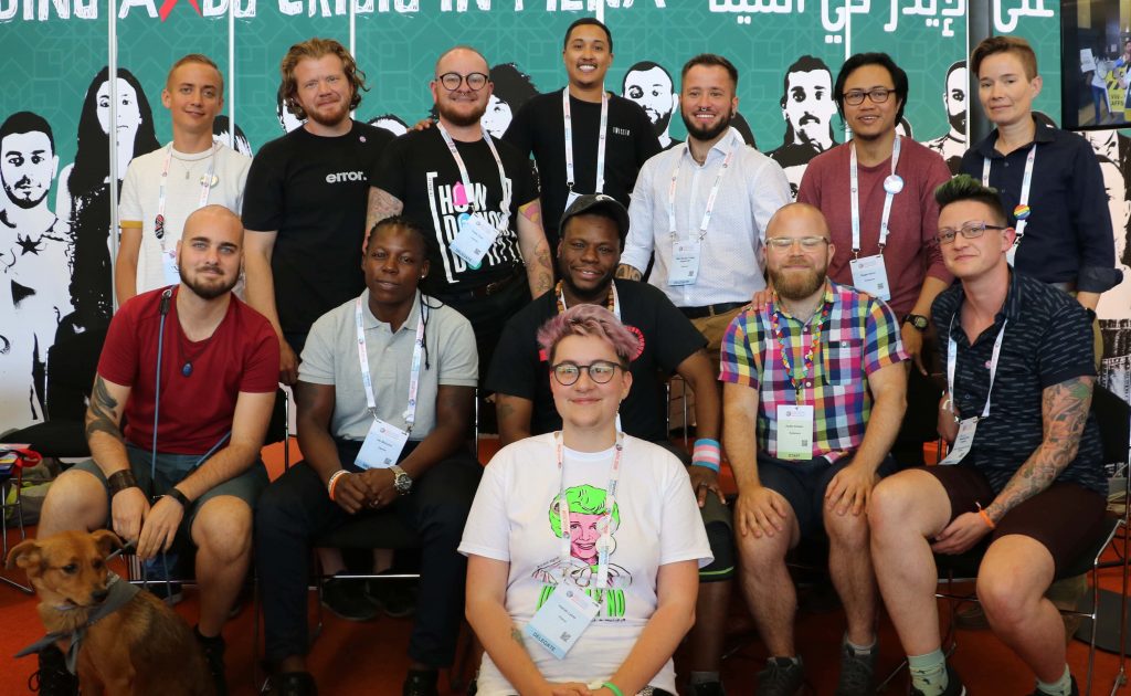 group picture of the first meeting of the International Transmasculine and HIV Working Group