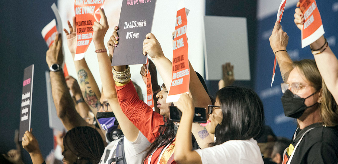 Conference protest