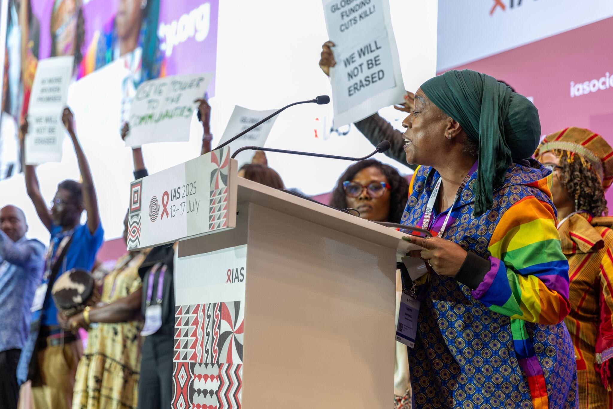 Protest at IAS 2025